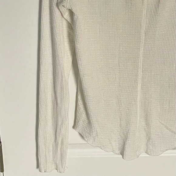 Free People Cream Going Places Snaps Waffle Knit Cardigan Sweater - 35604 - Picture 12 of 16